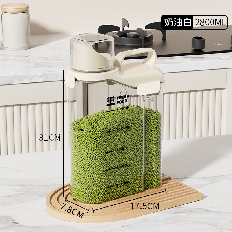 Kitchen Grain Storage Containe - Airtight Cereal Jar 评论和价格